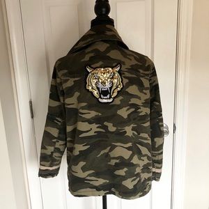 Women’s camo jacket with embellishment